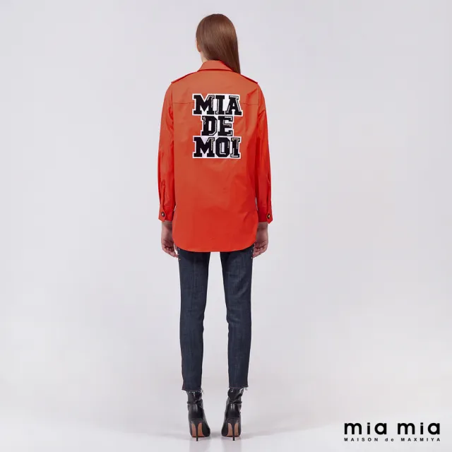 【mia mia】襯衫領寬鬆外套