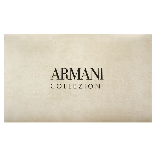 【ARMANI COLLEZIONI】拼布風漸層色混紡流蘇披肩圍巾(深灰/水藍)