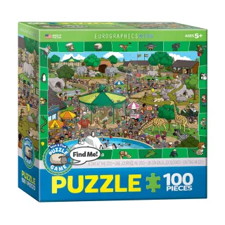 【Eurographics puzzles】兒童找找看拼圖 動物園一日遊100片