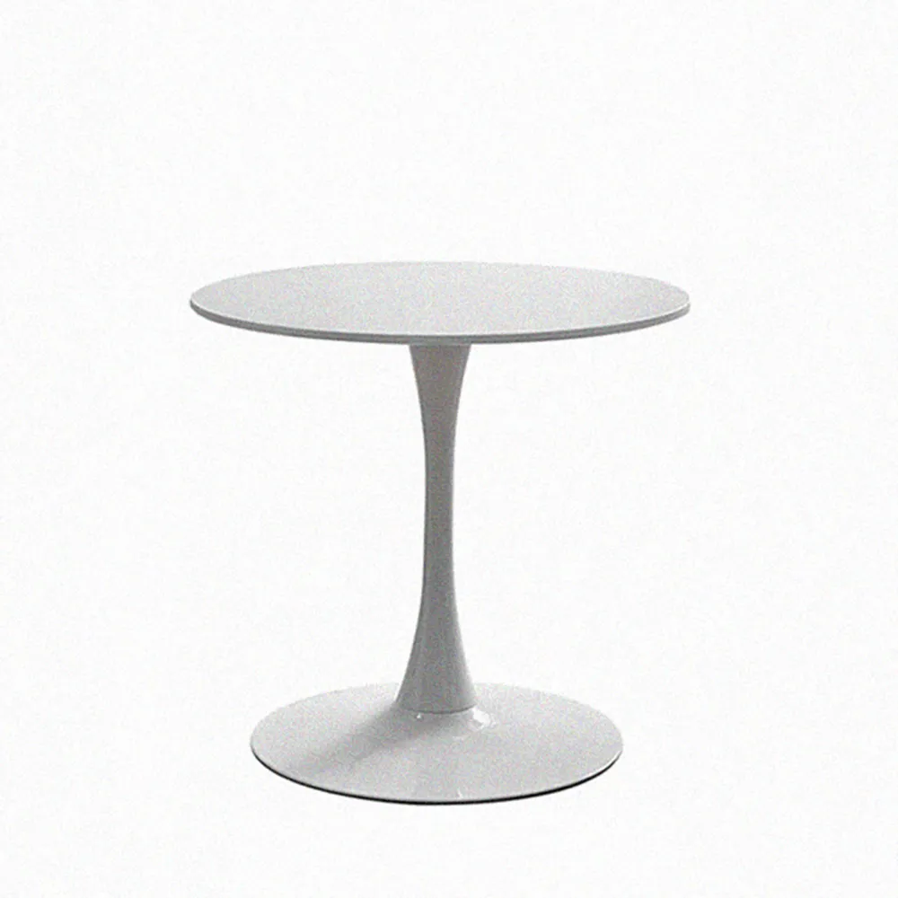 【好時家居】韓系鬱金香圓桌-80cm(餐桌 辦公桌 書桌 化妝桌 工作桌)