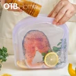【OTB HOME】3D鉑金矽膠保鮮袋1800ml 木槿紫(副食品儲存袋 料理袋 可隔水加熱 可機洗)
