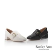 【Keeley Ann】經典百搭中跟樂福鞋(黑色375567210-Ann系列)
