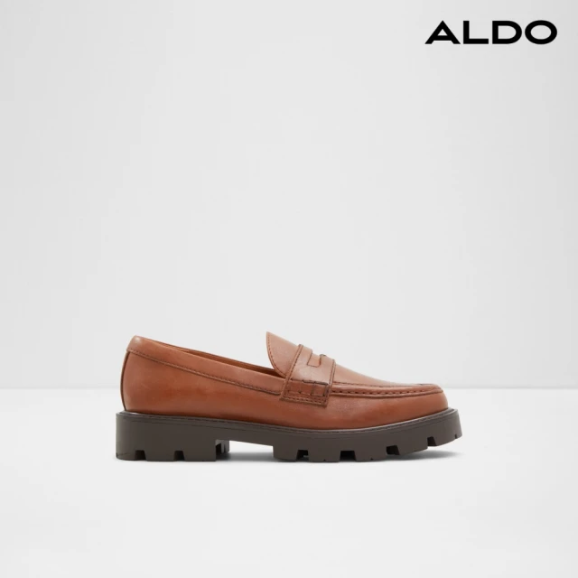 【ALDO】SOPRANO-英倫潮流皮革樂福鞋-女鞋(棕色)