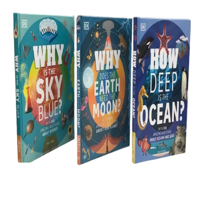 【DK Publishing】Why Is the Sky Blue? + How Deep is the Ocean? + Why Does the Earth Need the Moon?