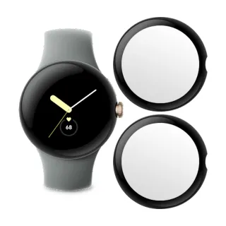 【RedMoon】Google Pixel Watch 2 / Watch 3D曲面滿版高清透明PMMA軟式螢幕保護貼 2入