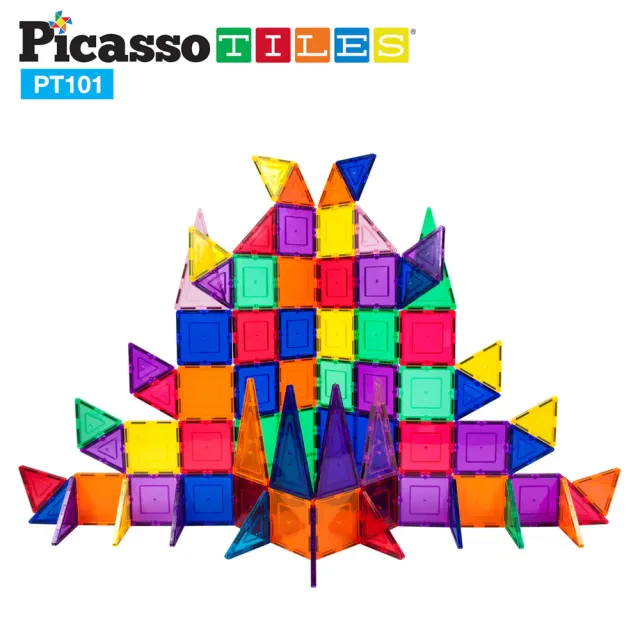 【PicassoTiles】畢卡索 101片磁力片積木 經典組