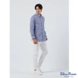 【Blue River 藍河】男裝 藍色長袖襯衫-年輕活力格紋(日本設計 純棉舒適)