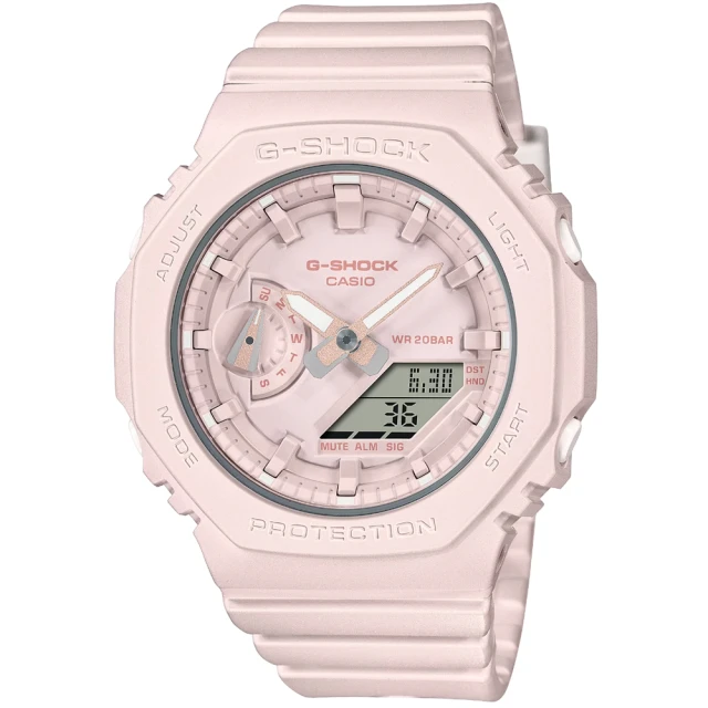 CASIO 卡西歐CASIO 卡西歐 卡西歐G-SHOCK WOMAN農家橡樹電子錶-粉色(GMA-S2100BA-4A 台灣公司貨)