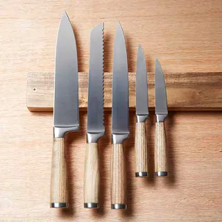 【KitchenCraft】刺槐木磁吸刀架 45cm / 刀座 刀具收納
