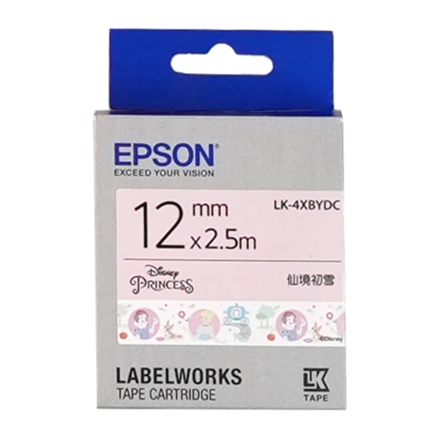 EPSON 標籤帶 迪士尼系列 白底仙境初雪/12mm(LK