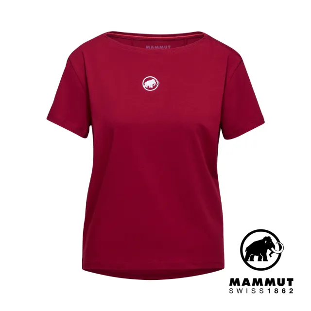 【Mammut 長毛象】Mammut Seon T-Shirt W Original 機能短袖有機棉T恤 女款 緋紅 #1017-05770