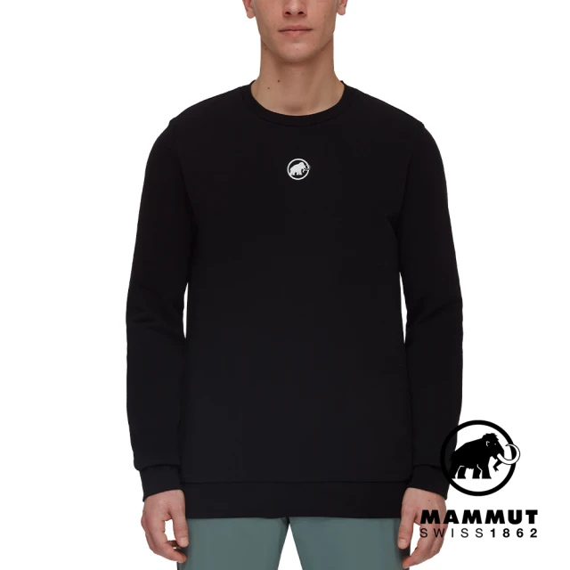 【Mammut 長毛象】Mammut Core ML Crew Neck Original Men 機能休閒長袖T恤 男款 黑色 #1014-04041