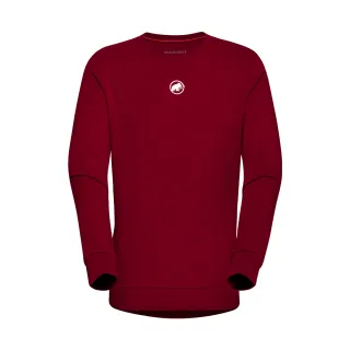 【Mammut 長毛象】Mammut Core ML Crew Neck Original Men 機能休閒長袖T恤 男款 緋紅 #1014-04041