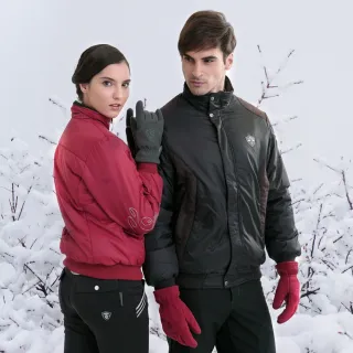 【Vital Salveo 紗比優】防風保暖止滑刷毛手套(遠紅外線休閒手套/騎車手套/滑雪手套/台灣製造)