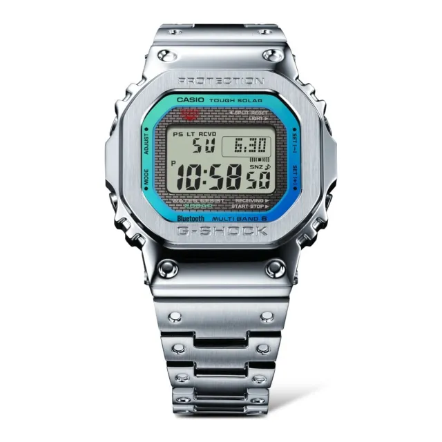 CASIO 卡西歐】G-SHOCK 方形金屬電子錶(GMW-B5000PC-1) - momo購物網