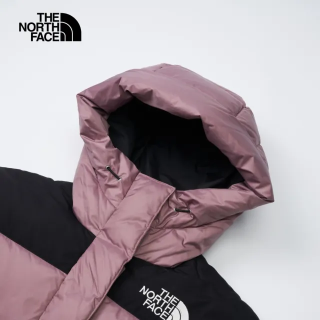 【The North Face 官方旗艦】經典ICON-北面女款香芋紫防風防潑水保暖羽絨外套｜4R2WKOY