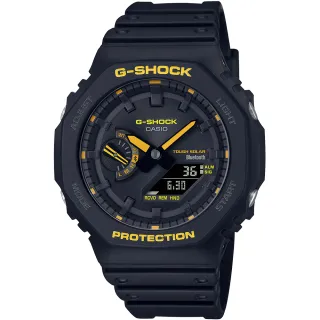 【CASIO 卡西歐】G-SHOCK 藍牙 太陽能 八角農家橡樹雙顯手錶 畢業 禮物(GA-B2100CY-1A/速)