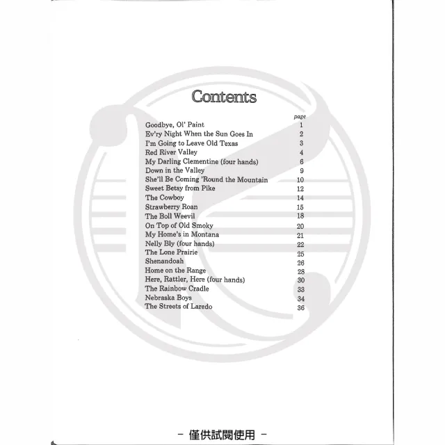 【Kaiyi Music 凱翊音樂】我的第一本牛仔歌曲鋼琴書