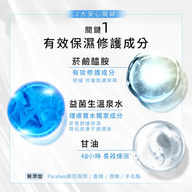 【理膚寶水】保濕舒緩雙星組★多容安舒緩保濕修護精華20ml+多容安舒緩濕潤乳液40ml_A(安心小藍瓶)