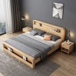 【HappyLife】北歐實木收納式雙人床架 Y11274(床框 床架 床組 床頭 單人床架 雙人床架)