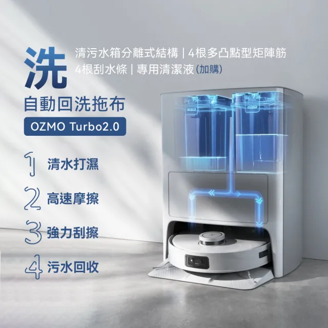 ECOVACS 科沃斯 DEEBOT T10 OMNI豪華無憂大全配組(自動集塵&回洗拖布/熱風烘乾/內建語音助手)