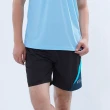 【遊遍天下】MIT男款抗UV防曬涼感吸濕排汗運動短褲GP1016黑藍(慢跑 路跑 休閒M-3L)