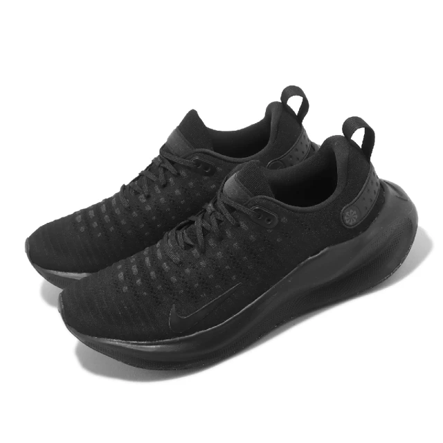 NIKE 耐吉NIKE 耐吉 慢跑鞋 Reactx Infinity Run 4 黑 全黑 男鞋 運動鞋 緩震 環保材質(DR2665-004)