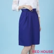 【RED HOUSE 蕾赫斯】素色剪裁A字裙(共3色)