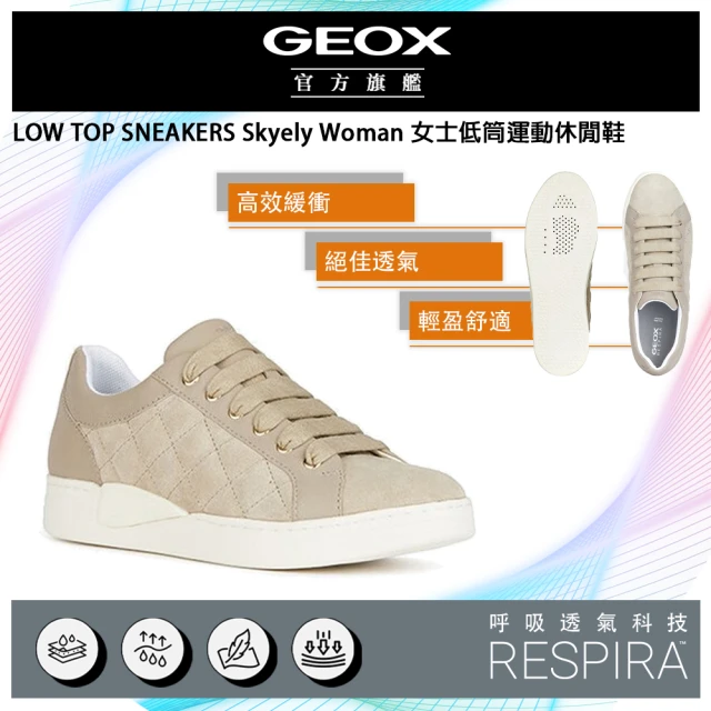 GEOXGEOX Skyely Woman 女士低筒運動休閒鞋 裸/白(RESPIRA™ GW3F110-90)