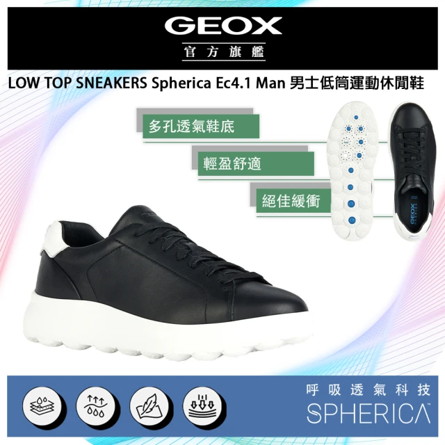 GEOXGEOX Spherica Ec4.1 Man 男士低筒運動鞋 黑(SPHERICA™ GM3F115-10)