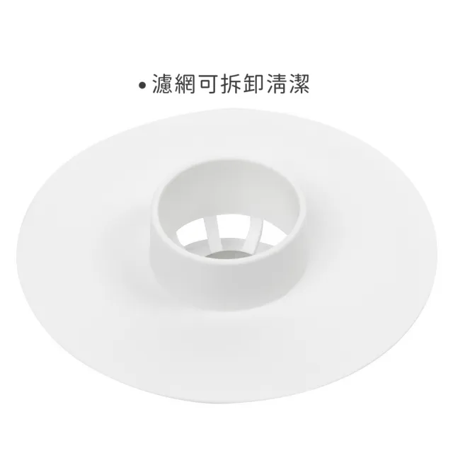 【UMBRA】加拿大 按壓式矽膠水槽濾網 雲朵白10.5cm  / 出水口 排水孔 過濾網