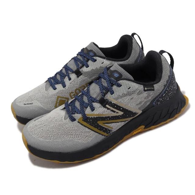 NEW BALANCE 越野跑鞋 Hierro V7 2E 寬楦 男鞋 灰 藍 防水 黃金大底 全地形 NB 紐巴倫(MTHIGQ7-2E)