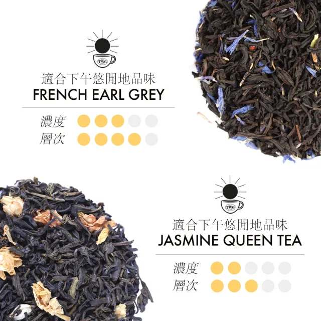 【TWG Tea】幸運禮盒茶組 My Lucky Tea Set(皇后茉莉花綠茶100gx1+法式伯爵茶100gx1)