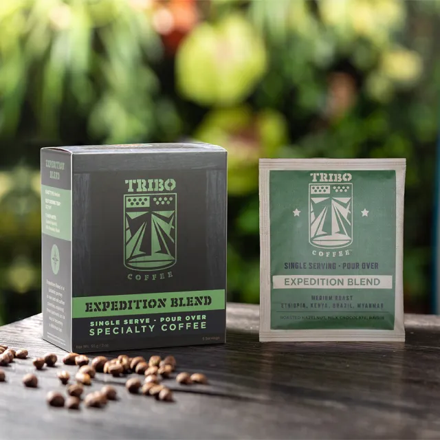 【TRIBO COFFEE】遠征綜合 中烘焙濾掛咖啡(11gx5包/盒; 精品咖啡; 冠軍烘豆師)