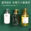 輕奢歐式透金色系沐浴乳掛架 可調節瓶口洗髮乳洗手乳支架(3入)