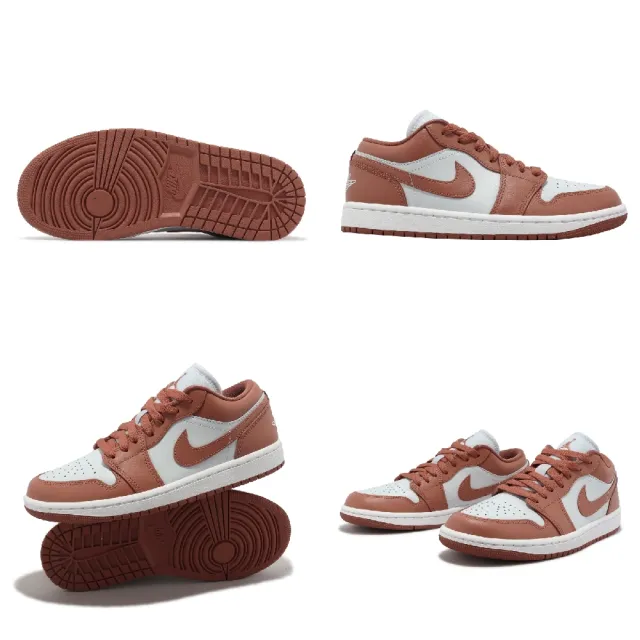 【NIKE 耐吉】Wmns Air Jordan 1 Low 女鞋 男鞋 AJ1 一代 磚橘 Sky J Orange(DC0774-080)