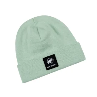 【Mammut 長毛象官方直營】Fedoz Beanie 保暖針織反折豆豆帽 薄荷綠 #1191-01090