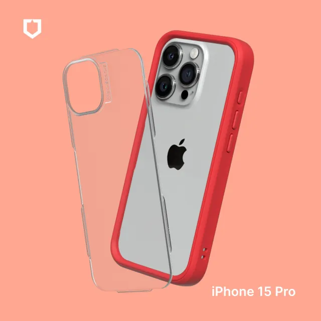 【RHINOSHIELD 犀牛盾】iPhone 15 Pro 6.1吋 Mod NX 邊框背蓋兩用手機保護殼(獨家耐衝擊材料)