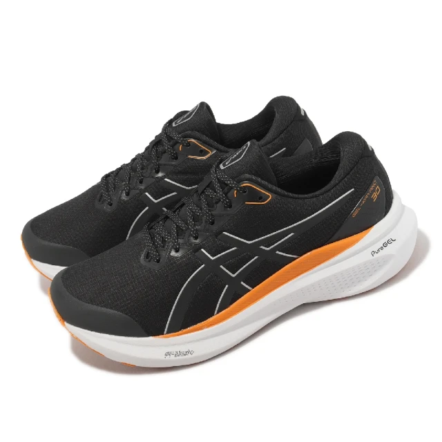 asics 亞瑟士 慢跑鞋 Gel-Kayano 30 Lite-Show 男鞋 黑 橘 夜光系列 4D引導穩定 亞瑟士(1011B765001)