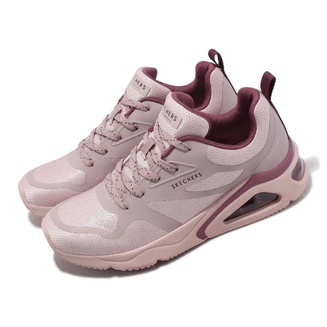 SKECHERS 休閒鞋 Tres-Air Uno-Modern AFF-Air 女鞋 粉 微增高 氣墊 記憶鞋墊(177421-MVE)