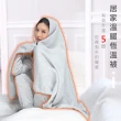 【MI MI LEO】台灣製居家舒眠雙層萬用毛毯 辦公室毯 空調毯 寶寶毯-寧靜藍(#台灣製#MIT#柔軟#舒眠)