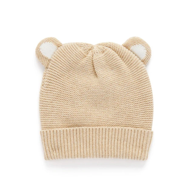 PurebabyPurebaby 澳洲有機棉 嬰兒針織帽(新生兒 保暖 帽子)