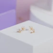 【Kelly”s】10K黃金 20分鑽石V型耳環(鑽石耳環 K金耳環 輕珠寶 日本製造)