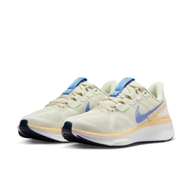 NIKE 耐吉NIKE 耐吉 慢跑鞋 女鞋 運動鞋 緩震 W AIR ZOOM STRUCTURE 25 白橘 DJ7884-004