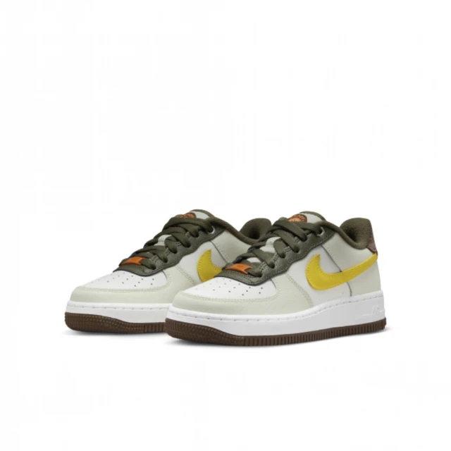 NIKE 耐吉 休閒鞋 女鞋 大童 運動鞋 AF1 AIR FORCE 1 LV8 GS 白綠 FV3647-171