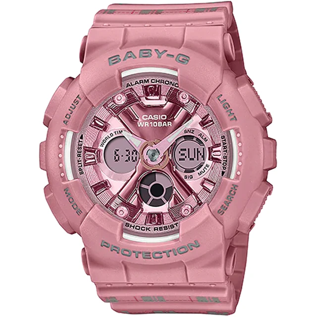 CASIO 卡西歐 BABY-G 時尚雙顯腕錶(BA-130SP-4A)