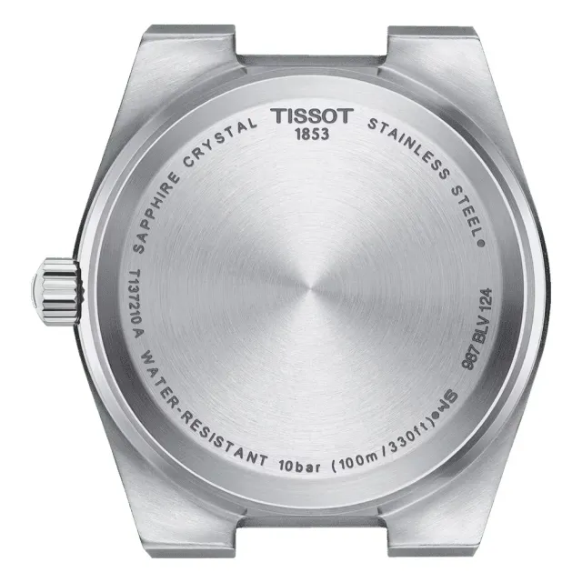【TISSOT 天梭】PRX系列 70年代復刻石英女錶-薄荷綠/35mm 手錶 錶 生日禮 送禮(T1372101109100)
