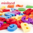 【西班牙Miniland】磁性大寫字母154入組(鮮明色彩設計/STEM/玩教具/字母辨識/西班牙原裝進口)