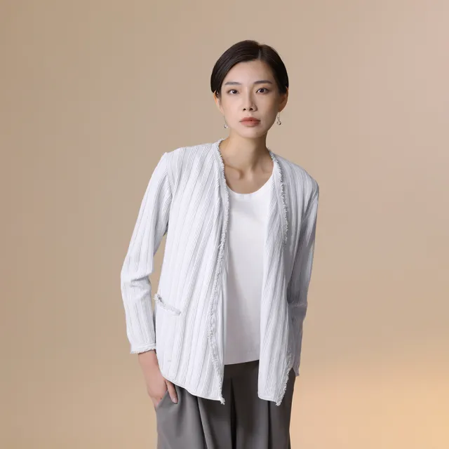 【giordano ladies】23FW_流蘇飾邊針織外套(02353506)