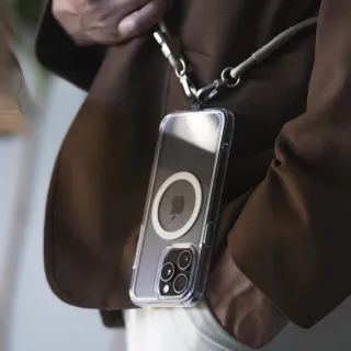【ABSOLUTE】iPhone 15 6.1吋 LINKASEAIR軍規防摔抗變色大猩猩玻璃保護殼(裸機感透明)